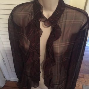 Ralph Lauren 100%  Silk  Blouse Size 6